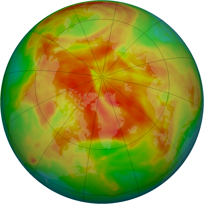 Arctic ozone map for 28 March 2009